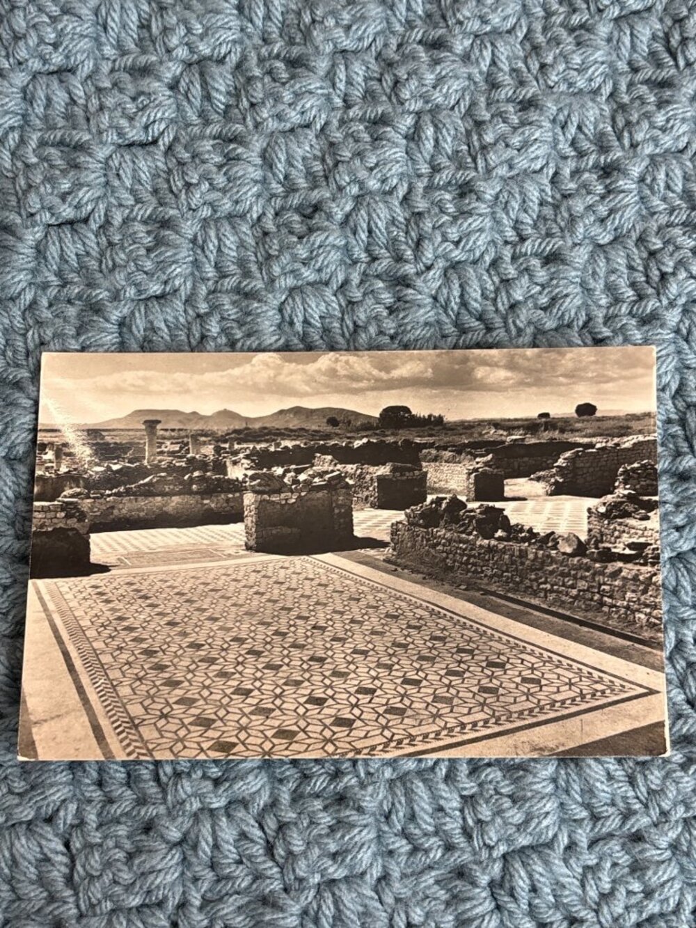 Costa Brava Ampurias Mosaico Romano Postcard